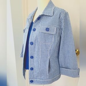 Checked 2 PC Jacket & Tank Set